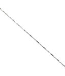 łańcuszek srebrny próba 925 ozdobny wałeczki długość 45cm rodowany