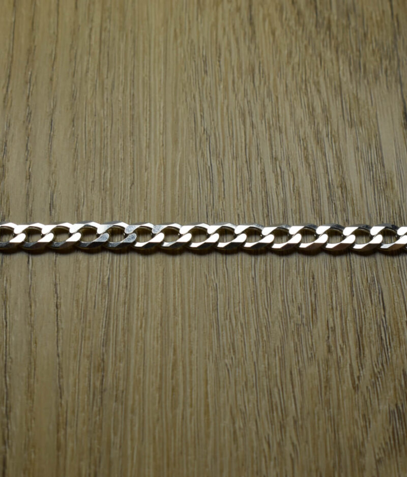 łańcuszek srebrny męski próba 925 pancerka szerokość 5,2mm długość 60cm