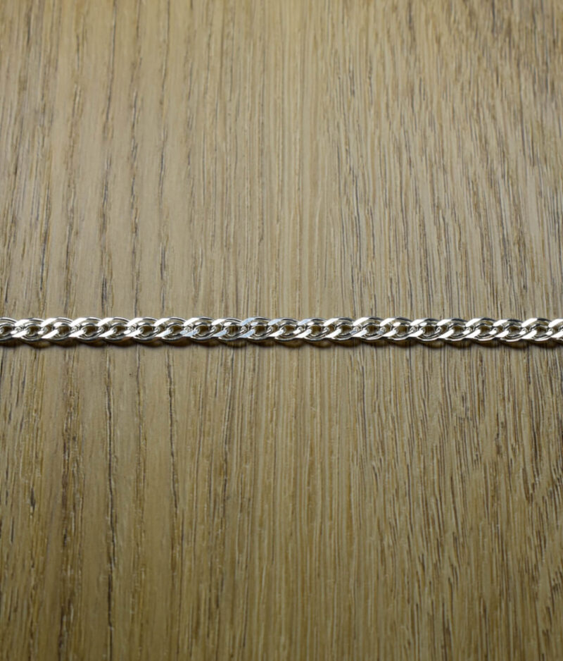łańcuszek srebrny męski próba 925 podwójna pancerka szerokość 4,8mm długość 50cm