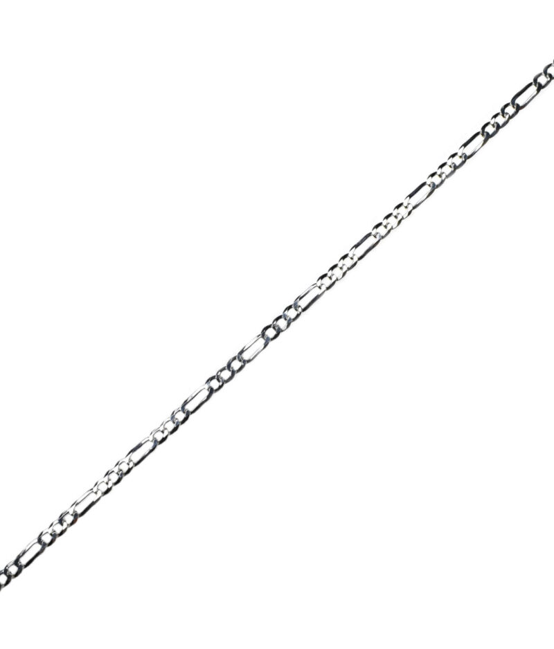 łańcuszek męski srebrny próba 925 typu figaro wąski szerokość 4,2mm długość 50cm