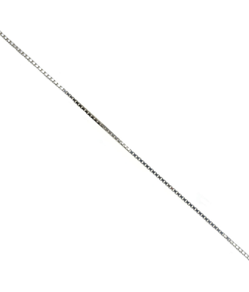łańcuszek srebrny próba 925 cienka kostka 45cm grubość 1,1mm