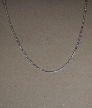 łańcuszek srebrny próba 925 diamentowane wałeczki długość 42 cm grubość 1,4mm